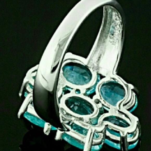 Blue gemstone ring - Picture 4 of 8